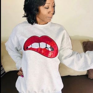 Lip Service Sweatshirt by Dahlia by Doll Denims